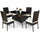 Virasat Outdoor Patio Dining Set 4 Chairs and 1 Table (Dark Brown)-VIRASAT FURNITURE & FURNISHING