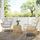 VIRASAT FURNITURE ROW OUTDOOR PATIO SEATING SET 2 CHAIRS AND 1 TABLE SET (KHAKI)