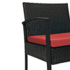Virasat Outdoor Patio Seating Set 2 Chairs and 1 Table Set (Brown + Red)-VIRASAT FURNITURE & FURNISHING