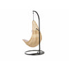 VIRASAT FURNITURE LEONZIO SINGLE SEATER HANGING SWING WITH STAND FOR BALCONY & GARDEN SWING (GOLD)