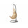 VIRASAT FURNITURE LEONZIO SINGLE SEATER HANGING SWING WITH STAND FOR BALCONY & GARDEN SWING (GOLD)