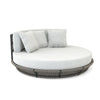 Virasat Outdoor Poolside Sunbed With Cushion Daybed (Grey) Braided & Rope-VIRASAT FURNITURE & FURNISHING