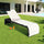 Virasat Outdoor Swimming Poolside Lounger Black-VIRASAT FURNITURE & FURNISHING