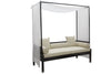 Virasat Outdoor Poolside Sunbed With Cushion Daybed (Black)-VIRASAT FURNITURE & FURNISHING