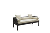 Virasat Outdoor Poolside Sunbed With Cushion Daybed (Black)-VIRASAT FURNITURE & FURNISHING