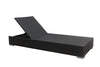 Virasat Outdoor Swimming Poolside Lounger With 1 Side Table Black Grey-VIRASAT FURNITURE & FURNISHING
