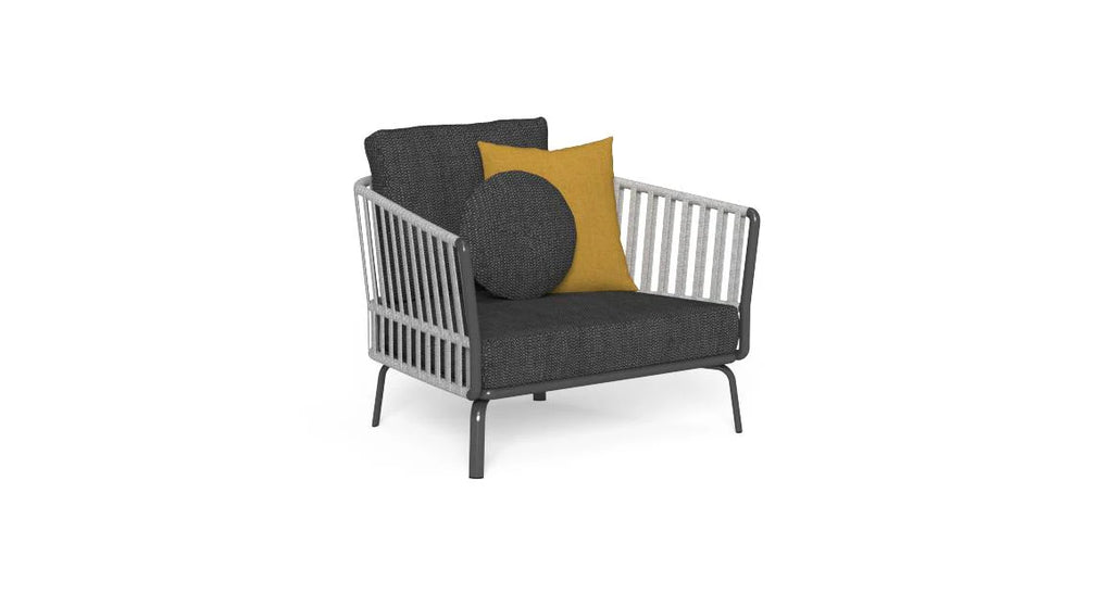Virasat Outdoor Garden Balcony Sofa Set 2 Seater, Single Seater and 2 Center Table Set, Braided & Rope (Dark Grey-VIRASAT FURNITURE & FURNISHING
