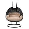 Virasat Double Seater Hanging Swing With Stand For Balcony, Garden Swing (Dark Grey)-VIRASAT FURNITURE & FURNISHING