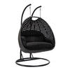Virasat Double Seater Hanging Swing With Stand For Balcony, Garden Swing (Dark Grey)-VIRASAT FURNITURE & FURNISHING