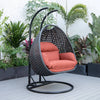 Virasat Double Seater Hanging Swing With Stand For Balcony, Garden Swing (Dark Grey)-VIRASAT FURNITURE & FURNISHING