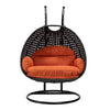 Virasat Double Seater Hanging Swing With Stand For Balcony, Garden Swing (Dark Grey)