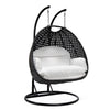 Virasat Double Seater Hanging Swing With Stand For Balcony, Garden Swing (Dark Grey)