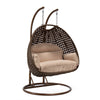 Virasat Double Seater Hanging Swing With Stand For Balcony, Garden Swing (Brown)-VIRASAT FURNITURE & FURNISHING