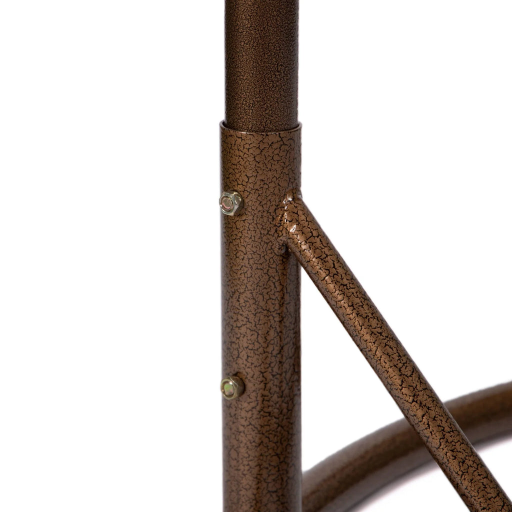 Virasat Double Seater Hanging Swing With Stand For Balcony, Garden Swing (Brown)-VIRASAT FURNITURE & FURNISHING