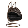 Virasat Double Seater Hanging Swing With Stand For Balcony, Garden Swing (Brown)-VIRASAT FURNITURE & FURNISHING