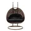 Virasat Double Seater Hanging Swing With Stand For Balcony, Garden Swing (Brown)-VIRASAT FURNITURE & FURNISHING