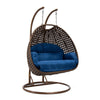 Virasat Double Seater Hanging Swing With Stand For Balcony, Garden Swing (Brown)-VIRASAT FURNITURE & FURNISHING