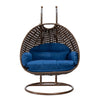 Virasat Double Seater Hanging Swing With Stand For Balcony, Garden Swing (Brown)-VIRASAT FURNITURE & FURNISHING