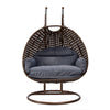 Virasat Double Seater Hanging Swing With Stand For Balcony, Garden Swing (Brown)-VIRASAT FURNITURE & FURNISHING