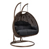 Virasat Double Seater Hanging Swing With Stand For Balcony, Garden Swing (Brown)-VIRASAT FURNITURE & FURNISHING