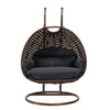 Virasat Double Seater Hanging Swing With Stand For Balcony, Garden Swing (Brown)-VIRASAT FURNITURE & FURNISHING