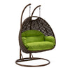 Virasat Double Seater Hanging Swing With Stand For Balcony, Garden Swing (Brown)-VIRASAT FURNITURE & FURNISHING