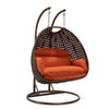 Virasat Double Seater Hanging Swing With Stand For Balcony, Garden Swing (Brown)