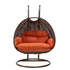 Virasat Double Seater Hanging Swing With Stand For Balcony, Garden Swing (Brown)