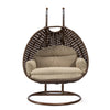 Virasat Double Seater Hanging Swing With Stand For Balcony, Garden Swing (Brown)
