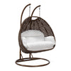 Virasat Double Seater Hanging Swing With Stand For Balcony, Garden Swing (Brown)