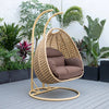 Virasat Double Seater Hanging Swing With Stand For Balcony , Garden Swing-VIRASAT FURNITURE & FURNISHING