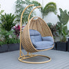 Virasat Double Seater Hanging Swing With Stand For Balcony , Garden Swing-VIRASAT FURNITURE & FURNISHING