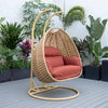 Virasat Double Seater Hanging Swing With Stand For Balcony , Garden Swing-VIRASAT FURNITURE & FURNISHING
