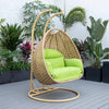 Virasat Double Seater Hanging Swing With Stand For Balcony , Garden Swing-VIRASAT FURNITURE & FURNISHING