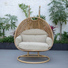 Virasat Double Seater Hanging Swing With Stand For Balcony , Garden Swing-VIRASAT FURNITURE & FURNISHING