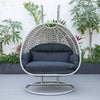 Virasat Double Seater Hanging Swing With Stand For Balcony, Garden Swing (Silver)-VIRASAT FURNITURE & FURNISHING