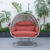 Virasat Double Seater Hanging Swing With Stand For Balcony, Garden Swing (Silver)-VIRASAT FURNITURE & FURNISHING