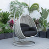 Virasat Double Seater Hanging Swing With Stand For Balcony, Garden Swing (Silver)