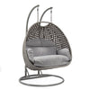 Virasat Double Seater Hanging Swing With Stand For Balcony, Garden Swing (Silver)-VIRASAT FURNITURE & FURNISHING