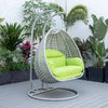 Virasat Double Seater Hanging Swing With Stand For Balcony, Garden Swing (Silver)