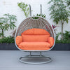 Virasat Double Seater Hanging Swing With Stand For Balcony, Garden Swing (Silver)-VIRASAT FURNITURE & FURNISHING