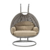 Virasat Double Seater Hanging Swing With Stand For Balcony, Garden Swing (Silver)-VIRASAT FURNITURE & FURNISHING