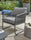 Virasat Outdoor Garden Balcony Sofa Set 2 Seater, 2 Single seater and 1 Center Table Set, Braid & Rope (Grey)-VIRASAT FURNITURE & FURNISHING