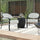 Virasat Outdoor Patio Seating Set 2 Chairs and 1 Table Set (Black + White)-VIRASAT FURNITURE & FURNISHING
