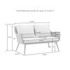 Virasat Outdoor Sofa Set: 2-Seater, 2 Single Seats & Center Table (Brown + Beige)-VIRASAT FURNITURE & FURNISHING