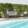 Virasat Outdoor Sofa Set 2 Seater, 2 Single Seater and 1 Center Table (Grey)-VIRASAT FURNITURE & FURNISHING