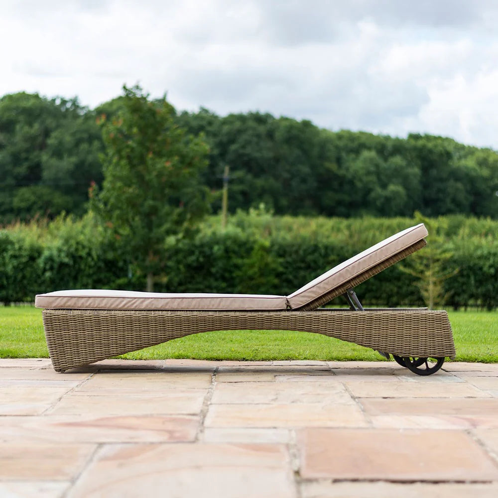 Virasat Outdoor Swimming Poolside Lounger Set of 2 (Arabica)-VIRASAT FURNITURE & FURNISHING