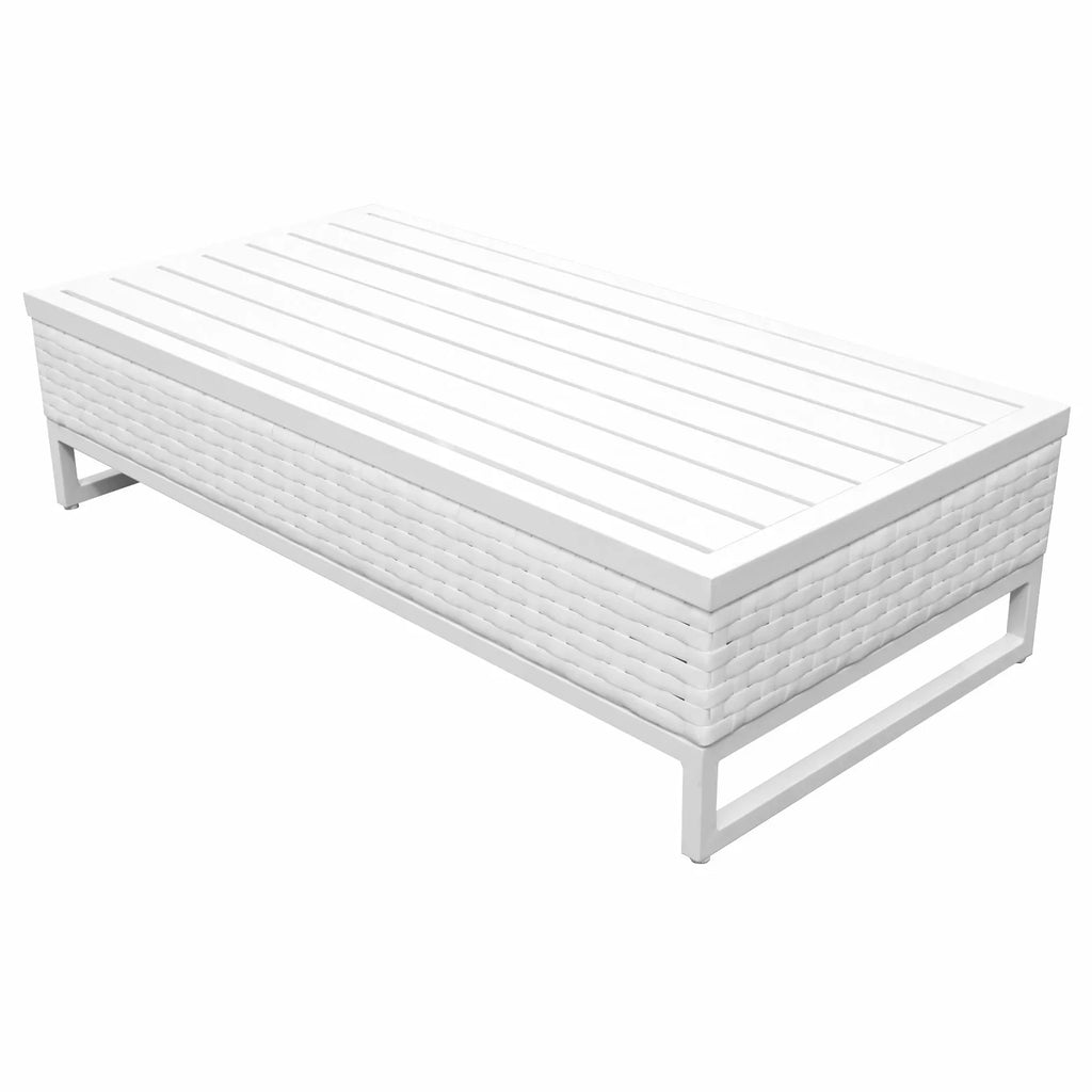 Virasat Outdoor Sofa Set 7 Seater, 2 Single Seater and 1 Center Table, 1 Side Table With 2 Ottoman Set (White)-VIRASAT FURNITURE & FURNISHING