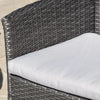 Virasat Outdoor 2 seater Sofa and 1 Center Table (Dark Grey + White)-VIRASAT FURNITURE & FURNISHING