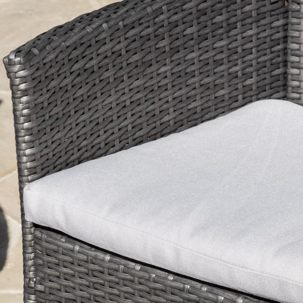 Virasat Outdoor 2 seater Sofa and 1 Center Table (Dark Grey + White)-VIRASAT FURNITURE & FURNISHING